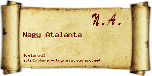 Nagy Atalanta névjegykártya
